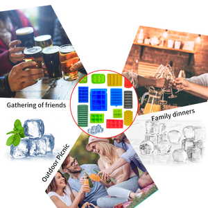 <span class=keywords><strong>Silicone</strong></span> nhà máy tùy biến Outlet tất cả các kích thước nhà bếp <span class=keywords><strong>Silicone</strong></span> <span class=keywords><strong>Ice</strong></span> Cube làm khuôn Maker <span class=keywords><strong>Ice</strong></span> Cube Máy khay - Product Image 2