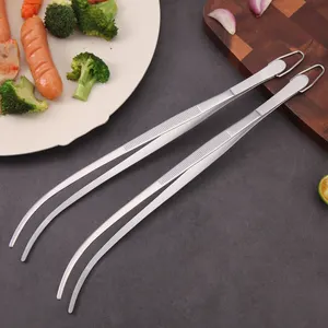 Portable Stainless Steel BBQ Tongs For Outdoor Camping Multifunctional Grill Tools