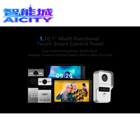 Sheng Qiong 2025 pour Gateway Smart Life, panneau intelligent pour maison connectée Zigbee à double pôle 10A avec grand écran de 10 pouces et fonction caméra