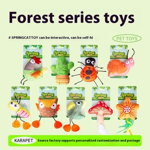 Giocattolo per Gatti in Peluche alla Menta, Durevole ed Ecologico, con Forme di Insetti, Cactus e Gufo per Gattini - Aiuto per l'Autorilassazione - Product Image 3