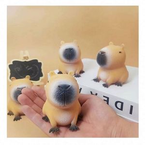 2025 Más Vendido Capibara Ecológico TPR Squishy Paquete Completo Diseño Personalizado Juguetes Antiestrés de Compresión de Ascenso Lento Tabby - Product Image 2
