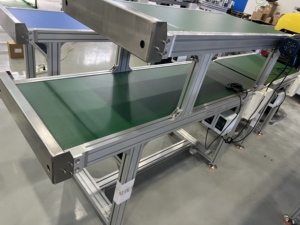 สายพานลำเลียงแบบอัตโนมัติแผ่นโซ่อลูมิเนียมอัลลอยอัดขึ้นรูปสำหรับอาหาร PVC และยางสำหรับสายพานลำเลียงของโรงงาน - Product Image 6