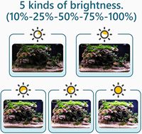 Support Solaire Double ou Rgv en Tortue UV Artificielle Rgb Lampe à Poissons Artificiels pour Réservoir de Plantes Vivantes 120Cm Aquarium Led Light
