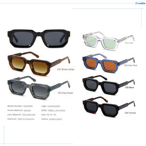 <span class=keywords><strong>Gafas</strong></span> de <span class=keywords><strong>Sol</strong></span> de Alta Gama, Modernas y a la Moda, con Lentes Polarizadas Gris Azul, Logotipo Personalizado, <span class=keywords><strong>Gafas</strong></span> de <span class=keywords><strong>Sol</strong></span> de Acetato Premium de Lujo para Hombre - Product Image 4