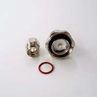 Conector de Antena Coaxial RF Macho Impermeable DIN 7/16 para Cable Coaxial Superflexible de 1/2'' y 50 Ohmios
