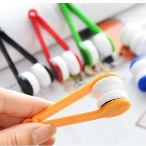 Chiffon de nettoyage pour lentilles multifonctionnel créatif et portable, nettoyant pour <span class=keywords><strong>lunettes</strong></span>, motif circulaire anti-rayures, coupe droite, 7*2*2.5, nombre de <span class=keywords><strong>lingettes</strong></span> - Product Image 1