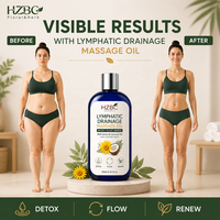 Huile de massage pour drainage lymphatique OEM - Détox naturelle pour réduire la rétention d'eau et les gonflements, Pamplemousse & Cyprès, Amincissant