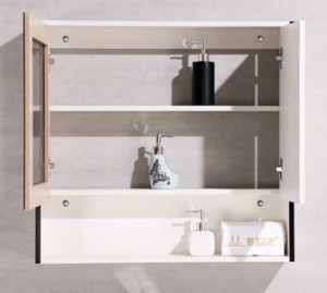 Meuble mural Offre Spéciale hôtel manufacture bonne qualité salle d'eau en céramique lavabo évier salle de bain vanité avec armoire miroir - Product Image 3