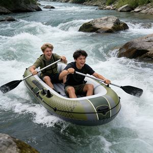 Gommone Gonfiabile in PVC Resistente da 1,2 mm, Barca Commerciale da 4-8 Metri per Pesca e Trasporto - Product Image 1