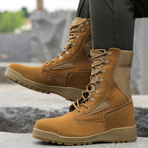 Bottes d'extérieur respirantes à semelles solides en daim et fourrure, bottes <span class=keywords><strong>de</strong></span> <span class=keywords><strong>montagne</strong></span> montantes, bottes <span class=keywords><strong>de</strong></span> désert - Product Image 3