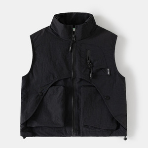 Gilet tendance pour garçons, nouvelle collection printemps-automne 2026, <span class=keywords><strong>veste</strong></span> <span class=keywords><strong>sans</strong></span> <span class=keywords><strong>manches</strong></span> pour grands enfants, vêtements de travail - Product Image 3