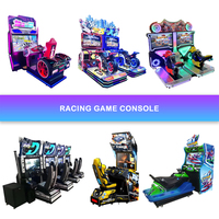 Simulateur de course automobile Outrun à pièces de monnaie de 32/42 pouces, machine de jeu d'arcade, détection de mouvement, anglais, certifié CE pour une utilisation en intérieur