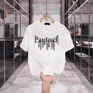 T-shirt à manches courtes pour garçons, tendance estivale, imprimé hip-hop américain, coton respirant, nouveau col rond, hauts polyvalents pour hommes - Product Image 3