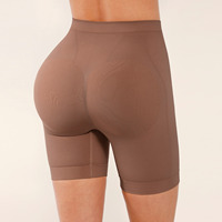 Al por mayor Fajas moldeadoras sin costuras de cintura media con control de abdomen, tipo boyshort, con mejor acolchado de cadera y levantador de glúteos para mujer