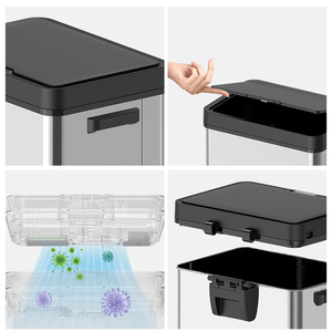 72L Garbage Container <strong>Trash</strong> <strong>Can</strong> Luxury Space Sensor Sorting Dustbin Kitchen Bins Smart Home Products - Product Image 3