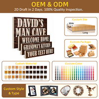 Panneau en bois personnalisé avec impression UV, décoration murale en bois pour la maison, lettres 3D en bois à faire soi-même, mots personnalisés du meilleur fabricant