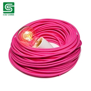 Câble électrique en tissu tressé Edison, <span class=keywords><strong>pour</strong></span> lampe Vintage, Chandelier métallique - Product Image 6