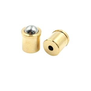 Stainless Steel And Copper Ball Bearing Spring <b>Pin</b> 46mm Diameter Ball End General Use CNC Machined Finishing Surface - Product Image 1