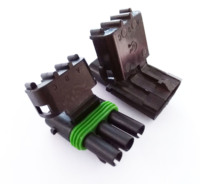 Connecteur automobile 3 broches mâle-femelle Weather Pack pour capteur de pression 12010717 12015793