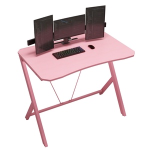 Bàn chơi game <span class=keywords><strong>35</strong></span> <span class=keywords><strong>inch</strong></span> màu hồng Bàn máy tính Góc Bàn Game Thủ bàn cô gái - Product Image 2