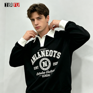 Sudaderas para Hombre con Cuello Polo, Paneles y Hombros Caídos, Diseño de Moda, Alta Calidad, Personalizables con Logotipo al por Mayor - Product Image 3