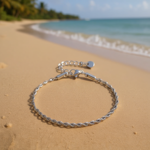 Amy Amy Fashion <b>Anklet</b> Stainless Steel <b>Silver</b> Plated Classic Style Women's Gift Jewelry T2030 - Product Image 2