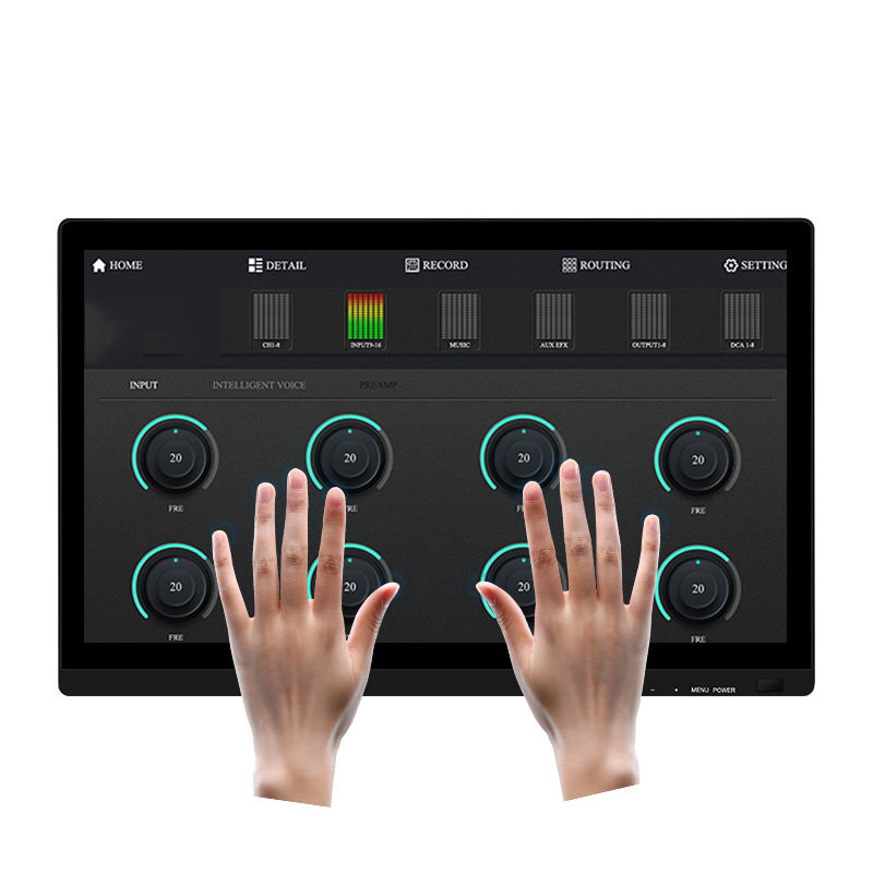 IP65 Industrial Display 21.5 Inch Black Waterproof LED Wall Mount TFT Touchscreen/New Industrial Grade LCD Monitor