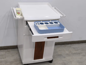 Mesa de Noche Médica Móvil de Plástico ABS MT MEDICAL, Gabinete Auxiliar <span class=keywords><strong>para</strong></span> Hospital y Clínica <span class=keywords><strong>con</strong></span> 4 Ruedas - Product Image 6