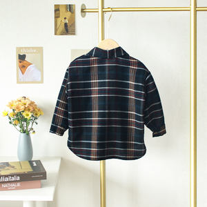All'ingrosso autunno manica lunga casual plaid button down per bambini <span class=keywords><strong>bambina</strong></span> <span class=keywords><strong>giacca</strong></span> <span class=keywords><strong>camicia</strong></span> per 3-8 anni - Product Image 2