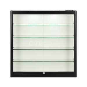Tùy chỉnh treo tường kính hiển thị trường hợp kính đen hiển thị tủ cho khói cửa hàng - Product Image 1