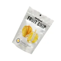 Pochette autoportante personnalisable de qualité alimentaire, résistante à la graisse et à l'eau, avec fermeture éclair et marquage à chaud