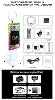 Photomaton portable en libre-service pour événement de mariage Photomaton magique avec miroir et écran tactile de 21.5 pouces