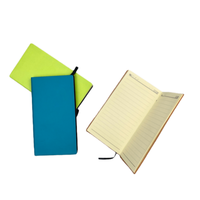 Carnet de notes à couverture souple en cuir PU de couleur fluo, carnet de notes de poche pour écoliers
