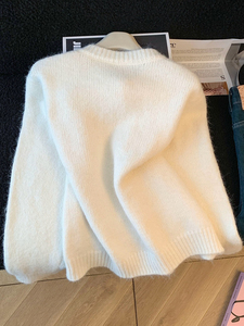 Groothandel Herfst 2026 Nieuwe Mode Elegante Simpele Cartoon Kleur Knoop Gebreide Cardigan Lange Mouw Dames Trui - Product Image 4
