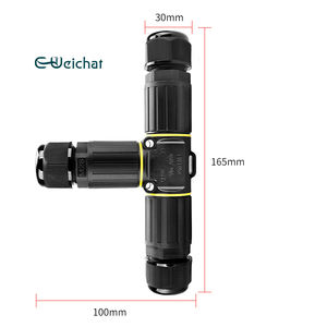 תאורת לד חיצוני כבל מחבר עמיד למים מחבר כבלים מסוג T ללא ברגים - Product Image 2