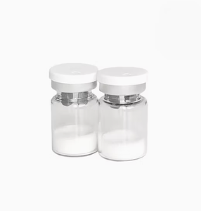 Flacons en verre transparents stériles à bouchon serti avec des bouchons scellés en aluminium blanc mat |   Poudre lyophilisée en vrac et produits pour le visage - Product Image 2