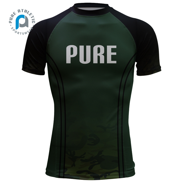 PURE  Compression Shirts All Over Sublimation Compression t Shirt Custom Design Fitted Shirts Sports Mens
