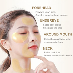 Patches para Olhos <span class=keywords><strong>Anti</strong></span>-Rugas com Colágeno e Ácido Hialurônico, Patches Hidrogel Personalizados com Logo, PDRN Gold Undereye Pad - Product Image 3