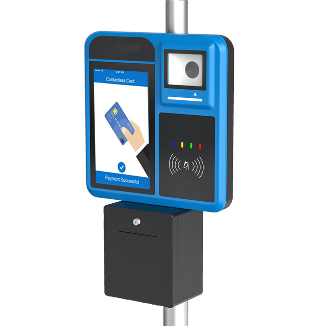 AFC Equipment Bus Transit Cashless Payment 4G WIFI GPRS Android On-board Bus Ticket Validator with Printer P18-Q