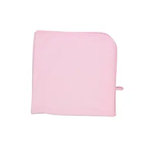 गर्मियों में वसंत शैली कार्बनिक नवजात थोक गुलाबी बच्चे को कंबल 100% कपास कपड़े बुना हुआ नवजात उपहार