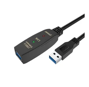 足够的库存热有源USB 3.0扩展电缆5m线USB 3.0扩展中继器电缆公对母带助推器