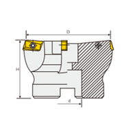 Porte-outil de tour anti-sismique PE75 avec revêtement DLC, dureté 62-68 HRC, résistance à l'usure pour tournage externe sur tour CNC