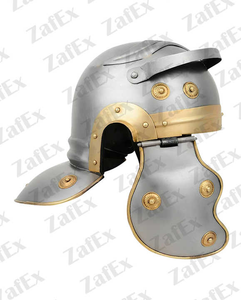 Casque romain médiéval poli de haute qualité, fait main, en acier doux antique, pour reconstitutions historiques, décoration intérieure, Renaissance - Product Image 3