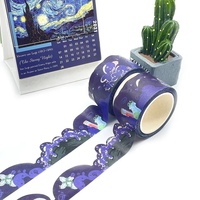 Kostenlose Musteranfertigung Bedrucktes Dekoratives Blumen-Stanzmuster Washi-Klebeband