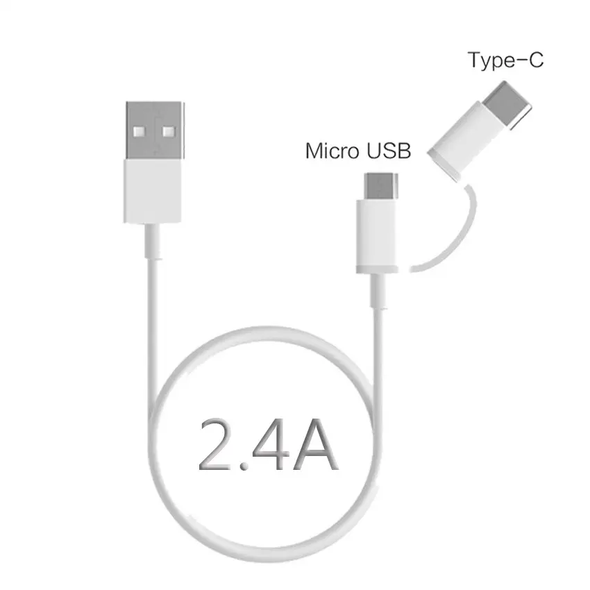 Keli Hot Selling Type C Cable 2 in 1 Charging Cable 2 in 1 Usb Cable for Android