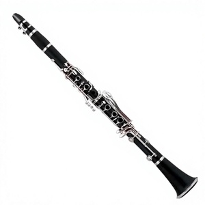 Clarinetto per Bambini e Adulti, da Principianti a Professionisti, Clarinetto <span class=keywords><strong>in</strong></span> Si con Corpo <span class=keywords><strong>in</strong></span> Ebonite, Placcatura <span class=keywords><strong>in</strong></span> Nichel, Nero, Prodotto <span class=keywords><strong>in</strong></span> Cina - Product Image 1