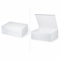 Boîte cadeau rigide à couvercle rabattable blanche, emballage personnalisé pour les soins de la peau, les cosmétiques, les bijoux, les parfums, les coffrets cadeaux, présentation de la marque au détail