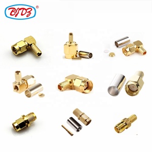 Rp 50ohm SMA nam cắm nữ Jack uốn kẹp 90 độ góc bên phải PCB núi RF Coax kết nối đồng trục Bộ chuyển đổi chuyển đổi - Product Image 2