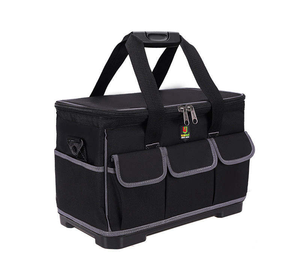 Sac à outils portable en toile Oxford épaisse avec fermeture éclair pour électriciens et charpentiers, idéal pour le rangement et les réparations (vente en gros) - Product Image 3