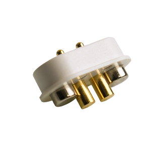 Белый, 5,08 мм, <span class=keywords><strong>2</strong></span>-контактный Магнитный соединитель ПОГО, пружинный латунный контактный нейлоновый корпус <span class=keywords><strong>2</strong></span>А, номинальный ток для зарядки - Product Image 4